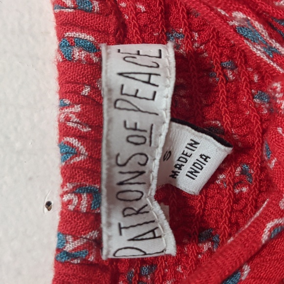 Red peplum top - Picture 3 of 3